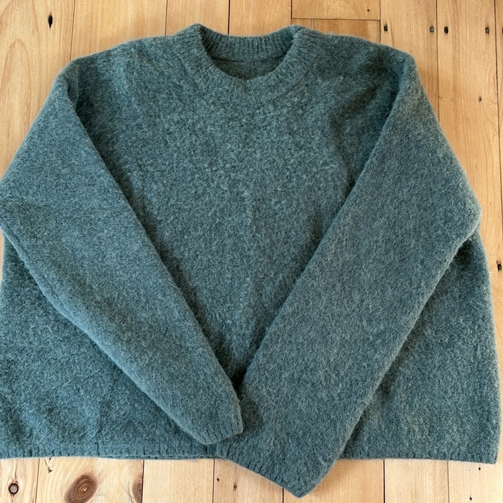 Toteme Green Boxy Alpaca Sweater XS/S